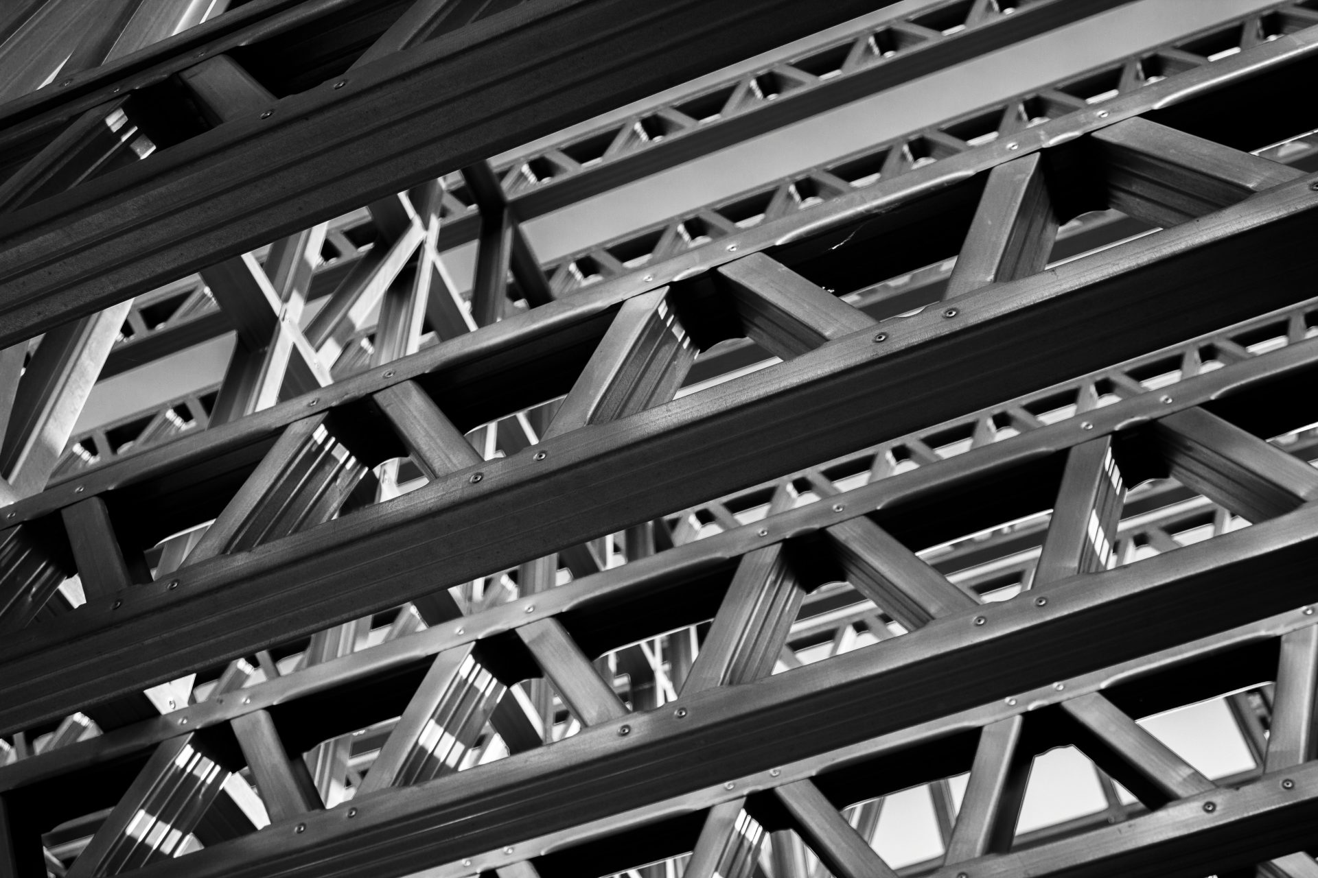 grayscale photo of a building
